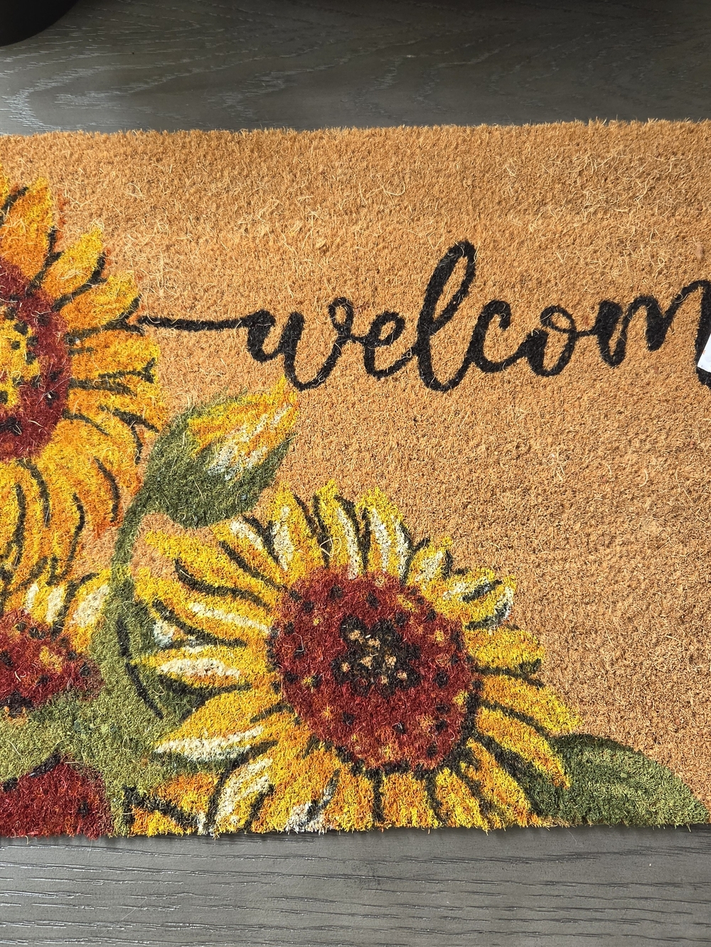 Welcome Mat Sunflower Doormat New Nwt